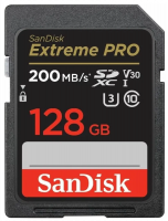 Карта памяти SanDisk SDXC 128 ГБ Class 10, V30, UHS-I U3, 1 шт., черный фото в интернет-магазине flywares.ru