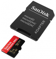 Карта памяти SANDISK Extreme Pro 1Tb micro SDXC UHS-I U3 V30 A2 + ADP (200/140 MB/s) SDSQXCD-1T00-GN6MA фото в интернет-магазине flywares.ru