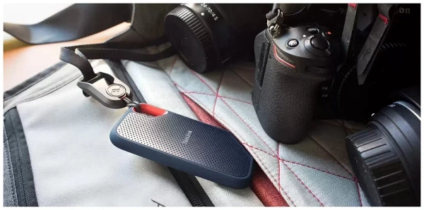 1 ТБ Внешний SSD SanDisk Extreme Portable V2, USB 3.2 Gen 2 Type-C, черный фото в интернет-магазине flywares.ru