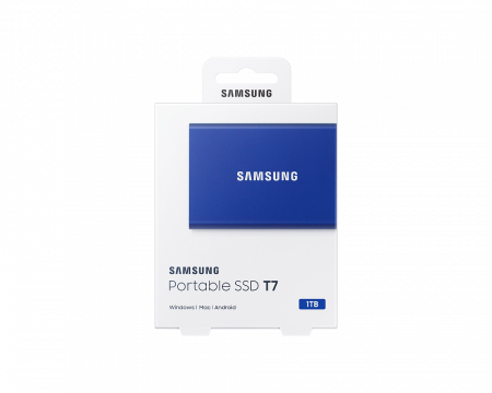 Портативный SSD USB 3.2 T7 1ТБ MU-PC1T0H (Синий) фото в интернет-магазине flywares.ru