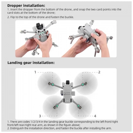 Система сброса и доставки груза для квадрокоптера DJI mini 3 pro фото в интернет-магазине flywares.ru