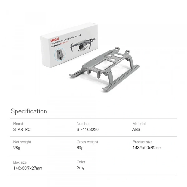 Шасси Folding Landing Gear For Air2/Air 2S фото в интернет-магазине flywares.ru