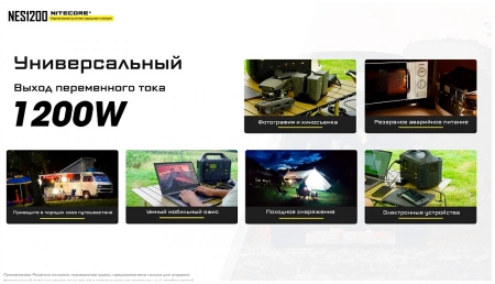 Портативная зарядная станция NITECORE NES1200 фото в интернет-магазине flywares.ru