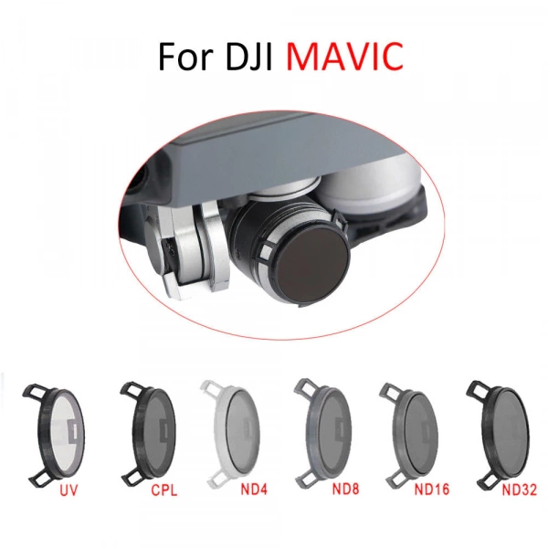 Набор фильтров для dji Мавик pro FPV UV + CPL + ND4 + ND8 + ND16 + nd32 6 шт. Junestar фото в интернет-магазине flywares.ru