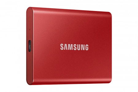 Портативный SSD USB 3.2 T7 2TB MU-PC2T0H (Красный) фото в интернет-магазине flywares.ru