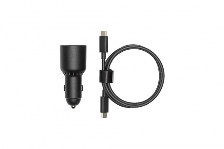 Автомобильное зарядное DJI Mavic 3 / Mini 3 Pro / Avata - Car Charger (65W) (оригинал) фото в интернет-магазине flywares.ru