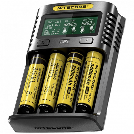 Зарядное устройство NITECORE UMS4 18650/21700 фото в интернет-магазине flywares.ru