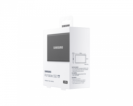 Портативный SSD USB 3.2 T7 2TB MU-PC2T0H (Серый) фото в интернет-магазине flywares.ru