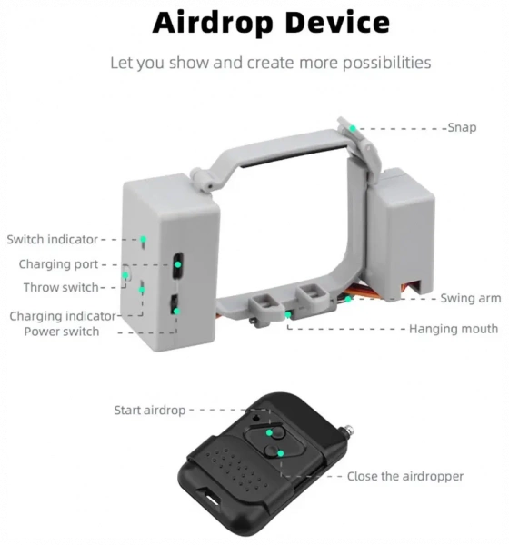 Система сброса и доставки груза для квадрокоптера DJI mini 3 pro фото в интернет-магазине flywares.ru