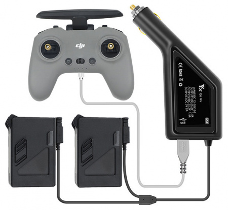 Автомобильное зарядное устройство DJI FPV (YX) фото в интернет-магазине flywares.ru