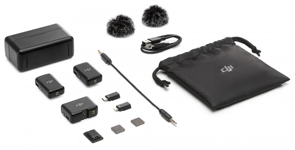 Микрофон DJI Mic (2 передатчика + 1 приёмник + зарядный кейс) фото в интернет-магазине flywares.ru