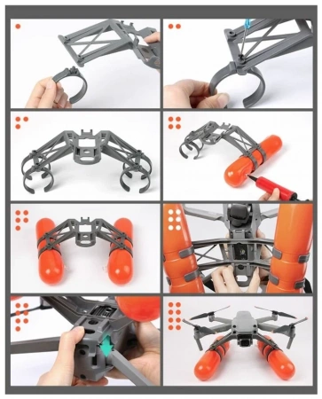 Посадочные шасси с поплавком Амфибия для DJI Air2 / Air 2S фото в интернет-магазине flywares.ru