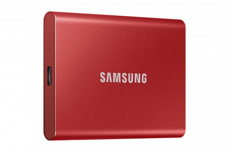 Портативный SSD USB 3.2 T7 1ТБ MU-PC1T0H (Красный) фото в интернет-магазине flywares.ru