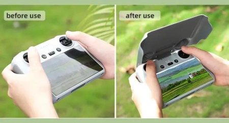 Защитный чехол пульта DJI RC Mini 3 Pro с козырьком от бликов фото в интернет-магазине flywares.ru