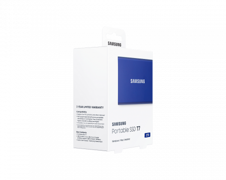 Портативный SSD USB 3.2 T7 2TB MU-PC2T0H (Синий) фото в интернет-магазине flywares.ru