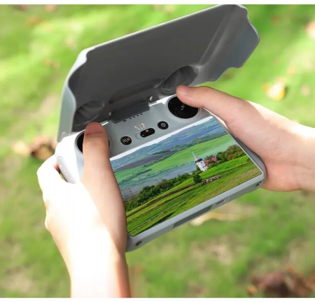 Защитный чехол пульта DJI RC Mini 3 Pro с козырьком от бликов фото в интернет-магазине flywares.ru