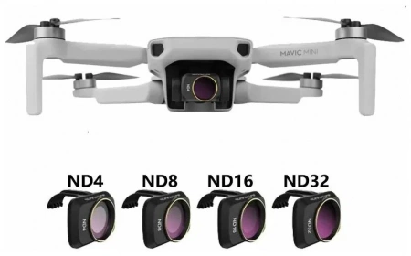 Фильтры ND PL для дрона DJI Mavic Mini / Mini 2 / SE, оптические фильтры для квадрокоптера фото в интернет-магазине flywares.ru