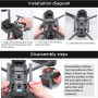 Складное посадочное шасси BRDRC для Dji Mavic 3 быстросъемный кронштейн, защита камеры фото в интернет-магазине flywares.ru