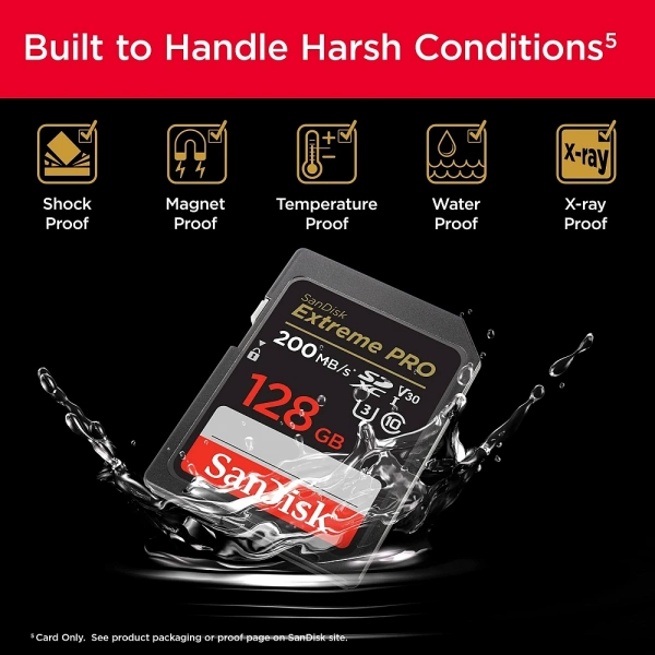 Карта памяти SanDisk SDXC 128 ГБ Class 10, V30, UHS-I U3, 1 шт., черный фото в интернет-магазине flywares.ru