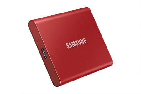 Портативный SSD USB 3.2 T7 1ТБ MU-PC1T0H (Красный) фото в интернет-магазине flywares.ru