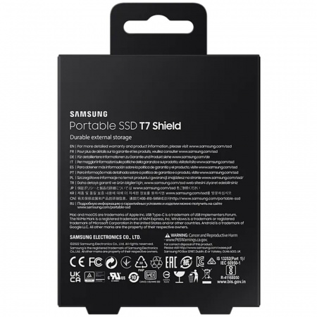 Портативный SSD Samsung T7 Shield 1TB MU-PE1TO (Синий) фото в интернет-магазине flywares.ru