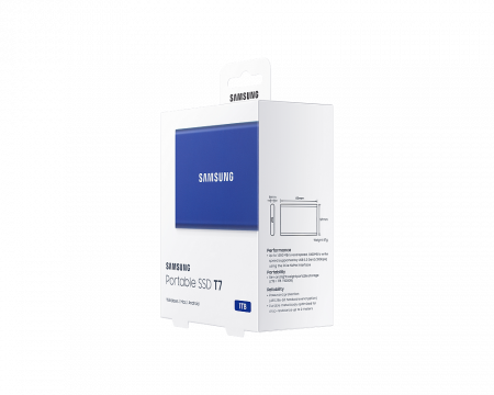 Портативный SSD USB 3.2 T7 1ТБ MU-PC1T0H (Синий) фото в интернет-магазине flywares.ru