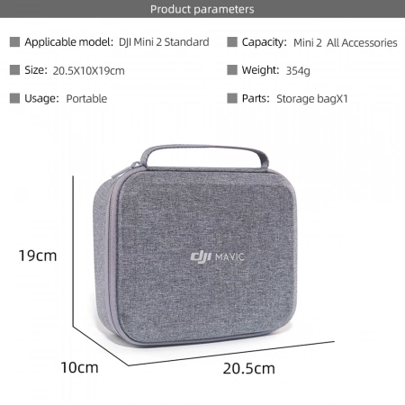 Сумка кофр для DJI MAVIC MINI 2 серая фото в интернет-магазине flywares.ru