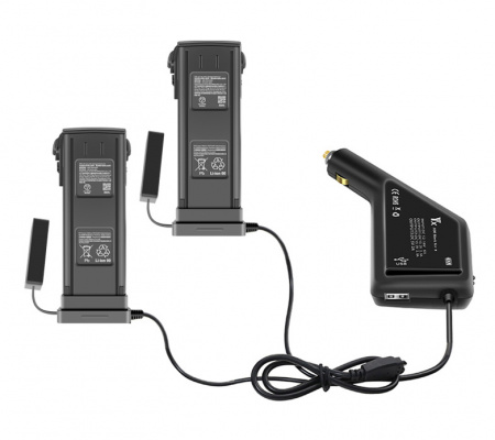 Автомобильное зарядное устройство для 2 аккумуляторов и пульта DJI Mavic 3 (YX) фото в интернет-магазине flywares.ru