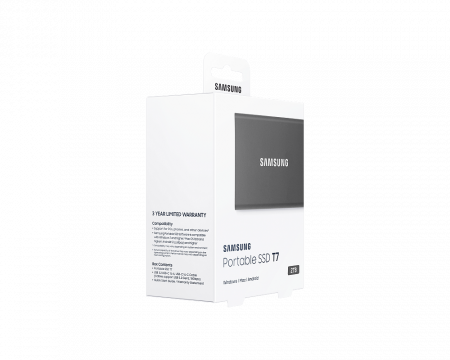 Портативный SSD USB 3.2 T7 2TB MU-PC2T0H (Серый) фото в интернет-магазине flywares.ru