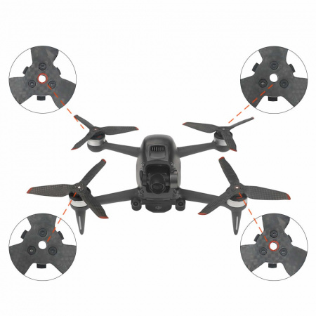 Пропеллеры из углеродного волокна для DJI FPV, прочные и легкие пропеллеры карбон фото в интернет-магазине flywares.ru