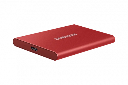 Портативный SSD USB 3.2 T7 1ТБ MU-PC1T0H (Красный) фото в интернет-магазине flywares.ru
