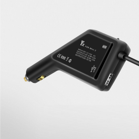 Автомобильное зарядное устройство для 2 аккумуляторов и пульта DJI Mini 2 / Mini SE / Mini 2 SE (YX) фото в интернет-магазине flywares.ru