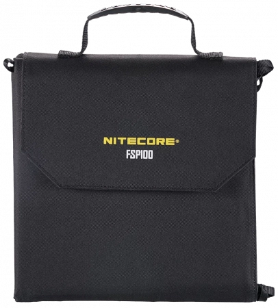 Складная солнечная панель Nitecore FSP100 мощностью 100W фото в интернет-магазине flywares.ru