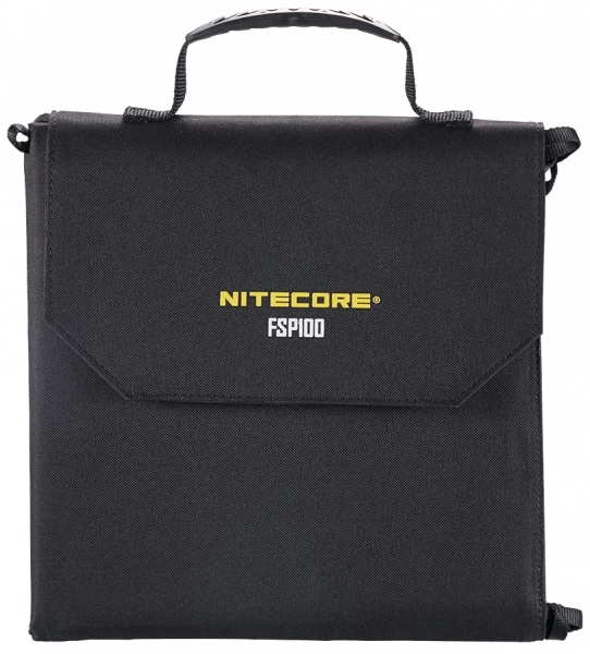 Складная солнечная панель Nitecore FSP100 мощностью 100W фото в интернет-магазине flywares.ru
