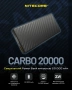 Зарядное устройство NITECORE CARBO NB20000 Power Bank с быстрой зарядкой из углеродного волокна фото в интернет-магазине flywares.ru